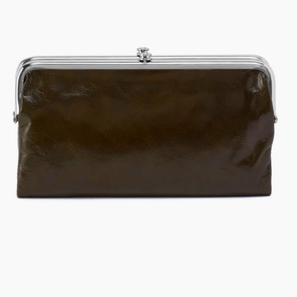HOBO LAUREN LEATHER CLUTCH
